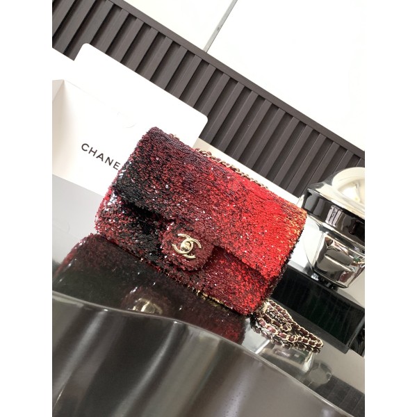CHANEL MINI CF Sequin Dinner Bag Model Number: 4144