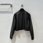 The M temperament short casual jacket leather jacket