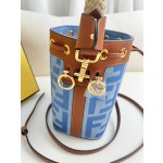 FENDI Light Blue Denim Mini Handbag Model Number: 226