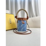 FENDI Light Blue Denim Mini Handbag Model Number: 226
