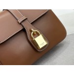 CELINE 𝗧𝗔𝗕𝗢𝗨𝒎𝒊𝒏𝒊 Padlock Full Leather Bag Model: 10L343/