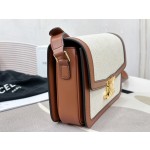 CELINE 𝗧𝗥𝗜𝗢𝗠𝗣𝗛𝗘～ Canvas with cow leather model: 191242