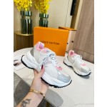 Louis Vuitton Run 55 sneaker with patchwork mesh fabric