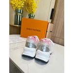 Louis Vuitton Run 55 sneaker with patchwork mesh fabric