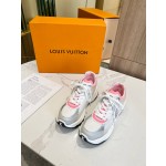 Louis Vuitton Run 55 sneaker with patchwork mesh fabric