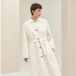 Hermes cashmere coat (consult customer service to confirm the size before placing an order for a customized version)