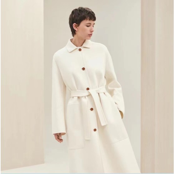 Hermes cashmere coat (consult customer service to confirm the size before placing an order for a customized version)