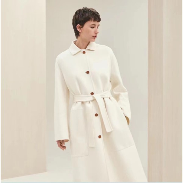 Hermes cashmere coat (consult customer service to confirm the size before placing an order for a customized version)
