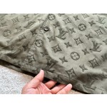 Louis Vuitton Army Green Old Flower Flocking Jacket Shirt