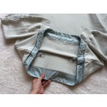 Dior stitching drawstring arm embroidery 🪡 Pullover sweater