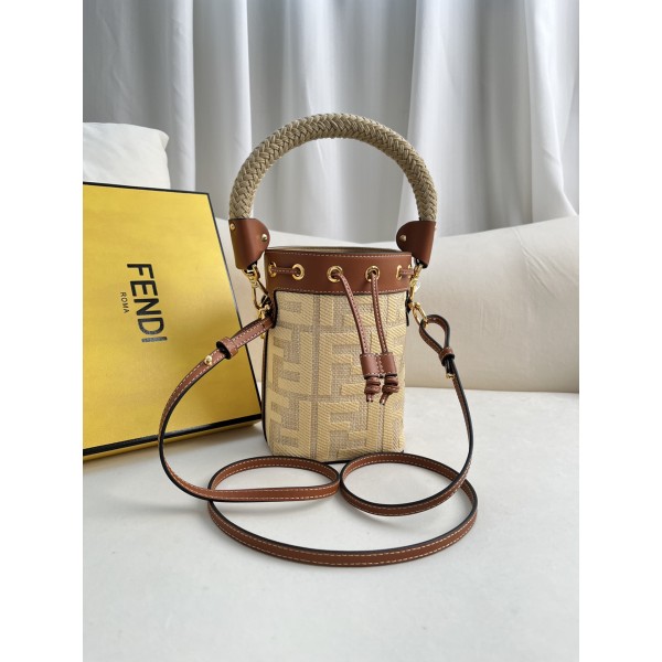 FENDI Natural Grass Woven Mini Handbag Model Number: 226