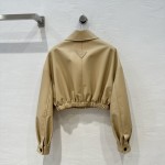 Prada lambskin short lapel jacket jacket jacket