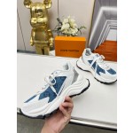 Louis Vuitton Run 55 sneaker with patchwork mesh fabric
