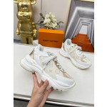 Louis Vuitton Run 55 sneaker with patchwork mesh fabric