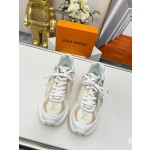 Louis Vuitton Run 55 sneaker with patchwork mesh fabric