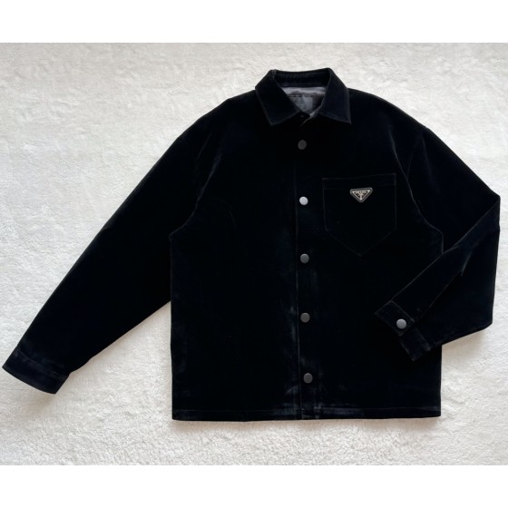 Prada's new autumn flocked jacket