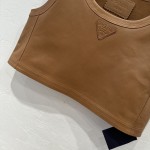 Prada Functional Temperament Women's Team Style Short Tank Top