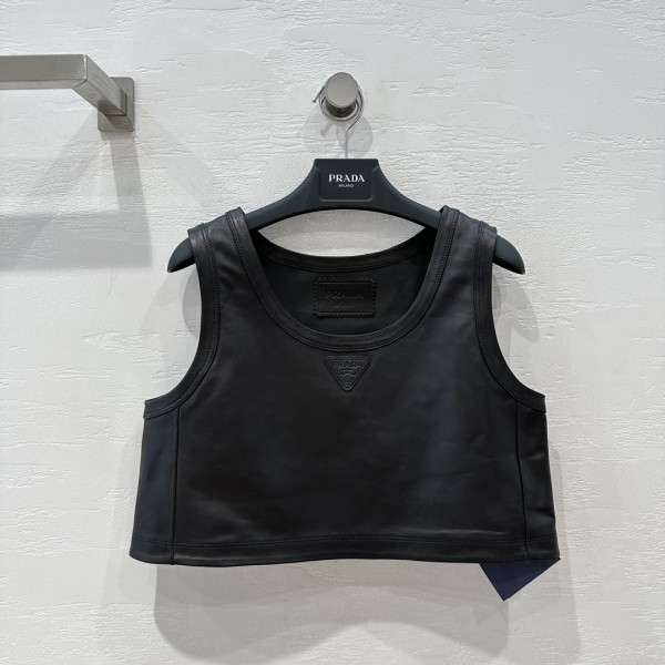 Prada Functional Temperament Women's Team Style Short Tank Top