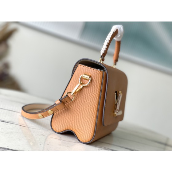 𝐋𝐎𝐔𝐈𝐒𝐕𝐔𝐈𝐓𝐓𝐎𝐍 M22229 Brown (woven) This Twist Medium handbag