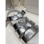 Prada Roman woven thick sole rubber sandals