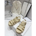 Prada Roman woven thick sole rubber sandals