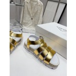 Prada Roman woven thick sole rubber sandals