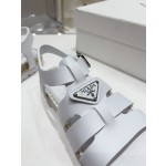 Prada Roman woven thick sole rubber sandals