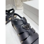 Prada Roman woven thick sole rubber sandals