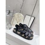 Prada Roman woven thick sole rubber sandals