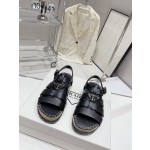 Prada Roman woven thick sole rubber sandals