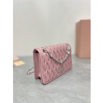 MIU MIU 5BP065 # Classic logo Matelasse pleated pattern