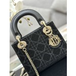 Dior Triple Embroidery Bead Tube Black