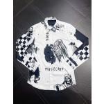 Armani has irregular black and white plaid patterns throughout her body ➕ Skeleton Head 💀➕ Letter printing