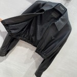 Prada lambskin short lapel jacket jacket jacket