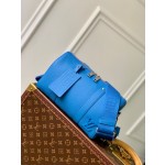 Louis Vuitton M22486 blue full leather men's bag pillow bag series