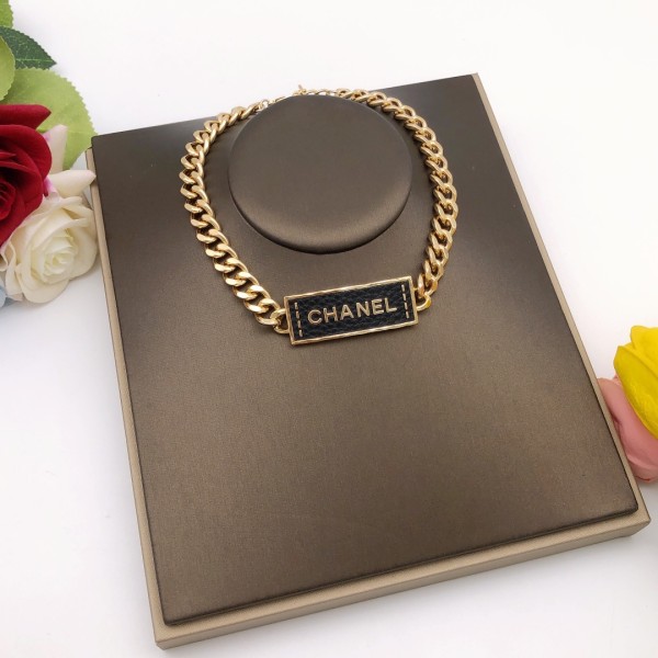 CHANEL Leather Necklace