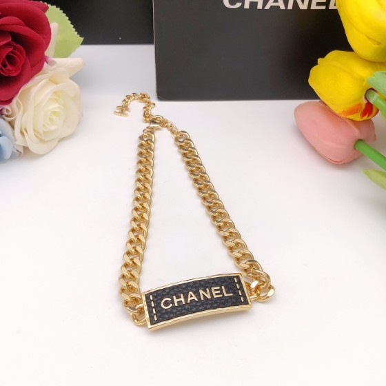 CHANEL Leather Necklace