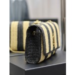 SAINT LAURENT Lafite Straw Weaving Process Chain Package Model Number: 553804