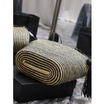 SAINT LAURENT Lafite Grass Vine Craft Bucket Bag Model Number: 600308