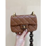 CHANEL Peach Wood CF Mini Bag AS416500158