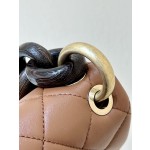 CHANEL Peach Wood CF Mini Bag AS416500158