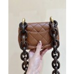 CHANEL Peach Wood CF Mini Bag AS416500158