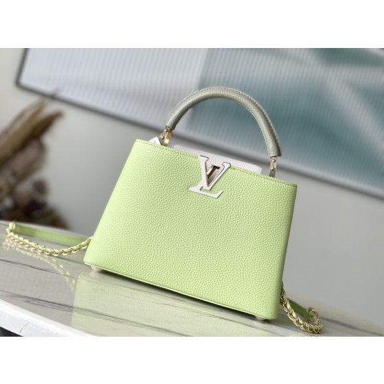 𝐋𝐎𝐔𝐈𝐒𝐕𝐔𝐈𝐓𝐓𝐎𝐍 M22916 avocado green capsules handbag