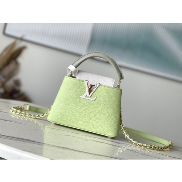 𝐋𝐎𝐔𝐈𝐒𝐕𝐔𝐈𝐓𝐓𝐎𝐍 M22916 avocado green capsules handbag