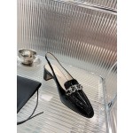 Prada lacquered leather bead fabric women's shoes