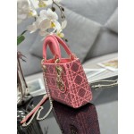 Dior Triple Embroidered Bead Tube Pink