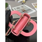 Dior Triple Embroidered Bead Tube Pink