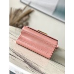 𝐋𝐎𝐔𝐈𝐒𝐕𝐔𝐈𝐓𝐓𝐎𝐍 M23074 Peach Powder Water Ripple Twist Series TWIST Small Handbag