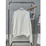 MARni brush printed logo round neck loose fitting sweater