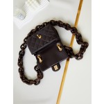 CHANEL Dakar Advanced Handicraft Workshop Peach Wood Limited Edition CF Model AS4165